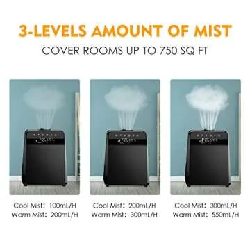 TTLIFE 6L Warm & Cool Mist Humidifiers - Family Comfort