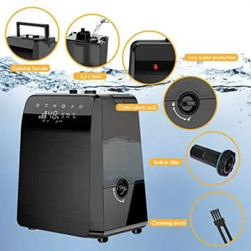 TTLIFE 6L Warm & Cool Mist Humidifiers - Family Comfort