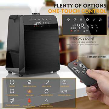 TTLIFE 6L Warm & Cool Mist Humidifiers - Family Comfort