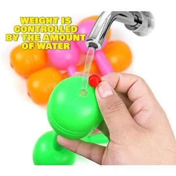 TeganPlay Kids Plastic Weight Set Dumbbells Set for toddlers | Barbell Fitness Exercise Equipment for Home Gym Workout (Set of 6 pcs)