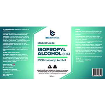 Medical Grade Isopropyl Alcohol - No Methanol - No Foul Odor - Meets USP Specifications - Approved for Hand and Skin Application (32oz) (1 bottle (32oz))