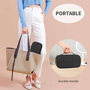 OCHEAL cosmetic bag,Portable Cute Travel Makeup Bag for Women and girls Makeup Brush Organizer cosmetics Pouch Bags