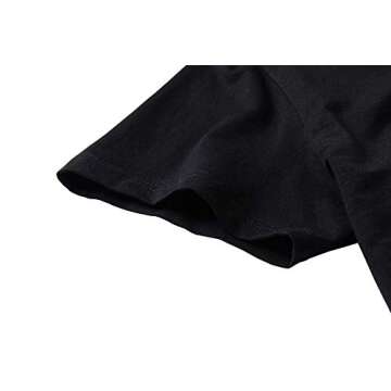 Mom's care Womens Cute Graphic V-Neck T Shirt Junior Tops Teen Girls Graphic Tees (V Black, 2XL)