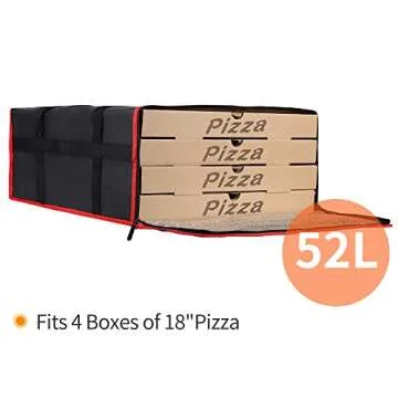 Bodaon Insulated Pizza Delivery Bag for Hot Pizza
