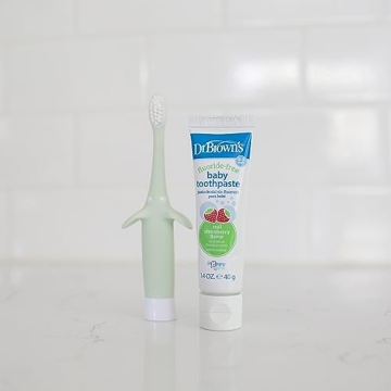 Dr. Brown's Baby Training Toothbrush - Gentle & Fun 0-3 Years