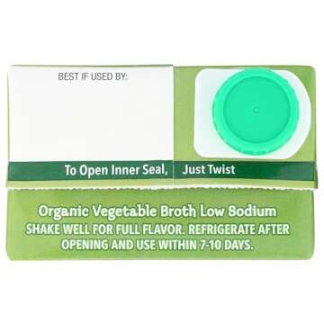 Pacific Foods Low Sodium Vegetable Broth 32 oz - Organic Flavor