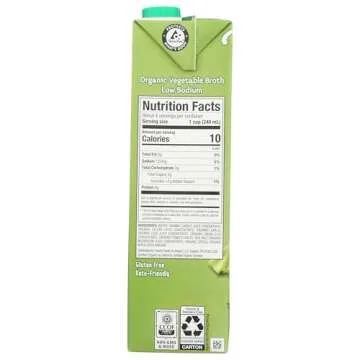 Pacific Foods Low Sodium Vegetable Broth 32 oz - Organic Flavor