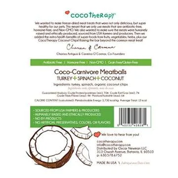 CocoTherapy Coco-Carnivore Meatballs 2.5 oz. (Turkey)