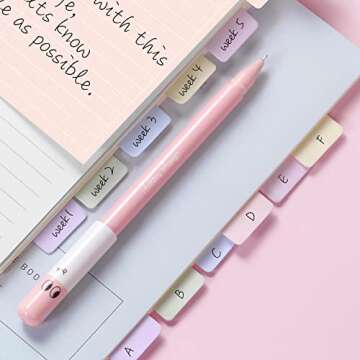 Hommie Sticky Notes Set 410 Pack Colorful Tabs and Index