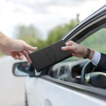 JUSTTOP Car Registration and Insurance Holder with Magnetic Closure