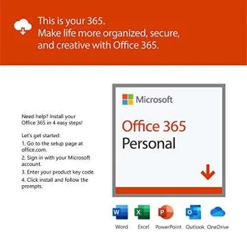 Microsoft Office 365 Personal | 1-year subscription, 1 user, PC/Mac Key Card