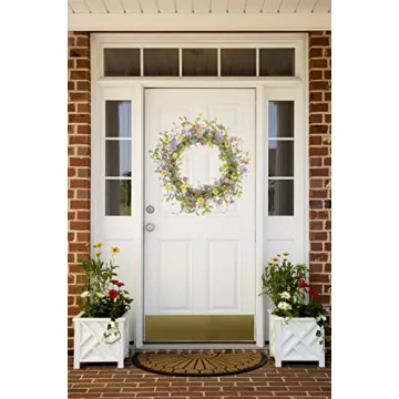 LLZLL Easter Wreath - Colorful Spring Home Decor 20 Inch