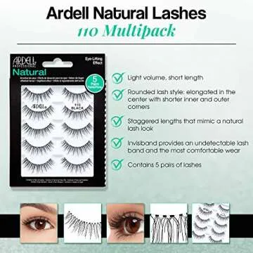 Ardell Natural False Eyelashes 110 - Stunning Eye Makeup
