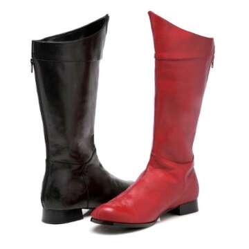 Ellie Shoes Men's 121-Shazam Superhero Boots - Costume Shoes, Red Patent, Medium
