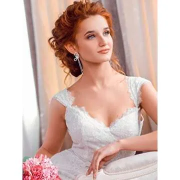 Trendy Silver Bow Earrings for Women - Elegant Accessories