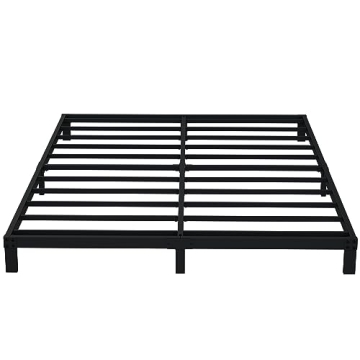 Stylish EMODA Queen Bed Frame with Heavy Duty Metal Platform featuring Ample Storage and Easy Assemb...