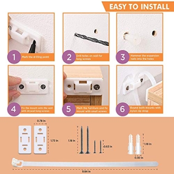 KareKlub Furniture Anchors for Child and Pet Safety