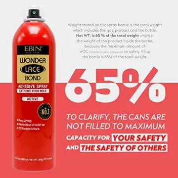 Extreme Firm Hold Wonder Lace Bond Adhesive Spray 3pack