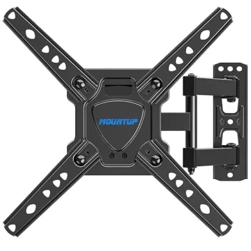 MOUNTUP Full Motion TV Wall Mount for 26-50 Inch TVs, Swivel & Tilt