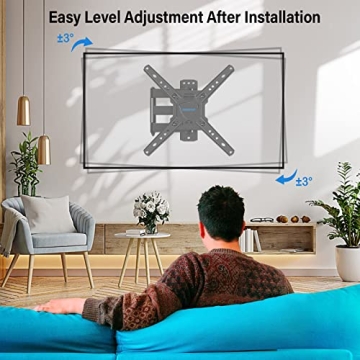 MOUNTUP Full Motion TV Wall Mount Swivel Tilt 26-50 Inch