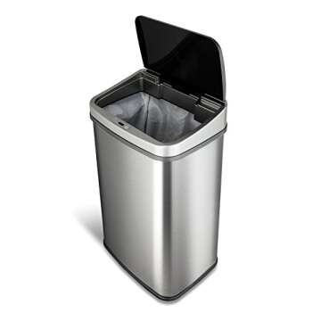 Touchless Trash Can with Motion Sensor Technology