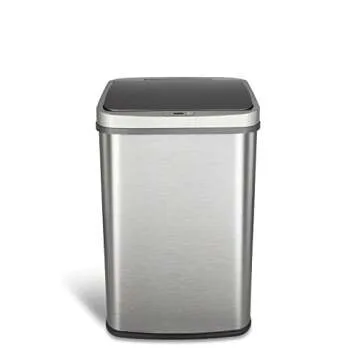 Touchless Trash Can with Motion Sensor Technology