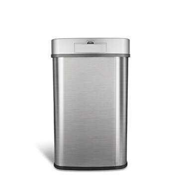 Touchless Trash Can with Motion Sensor Technology