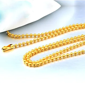 Stylish Titanium Bead Chain Necklace for All Occasions