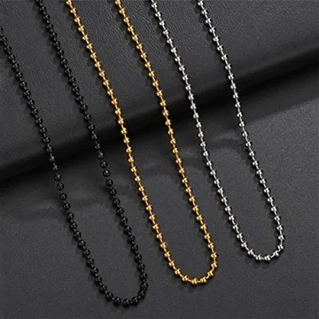 Stylish Titanium Bead Chain Necklace for All Occasions