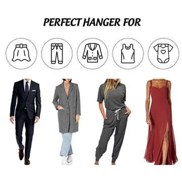 HOUÍSM 16Pack Wooden Hangers Skirt Hangers with Clips, Solid Wood Pants Hangers Natural Smooth Finish High-Grade Selected Wood Hangers with Sturdy Metal Clips for Blouse Dress Coat Jacket