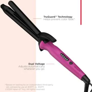 REVLON Easy Heat 1" Precision Curling Iron for Effortless Curls