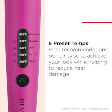 REVLON Easy Heat - 1" Precision Curling Iron