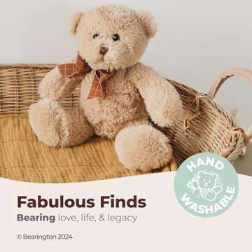 Bearington Collection Lil' Bensen Small Teddy Bear Stuffed Animal 10 In - Teddy Bears Plushies - Bear Plush for Baby
