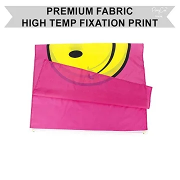Shop PringCor 3x5FT Flag Pink Happy Face Banner