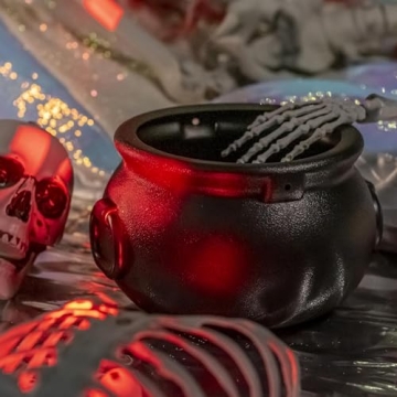 Black Plastic Witch Cauldron Candy Holders