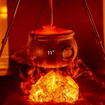 Black Plastic Witch Cauldron Candy Holders