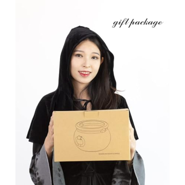 Black Plastic Witch Cauldron Candy Holders