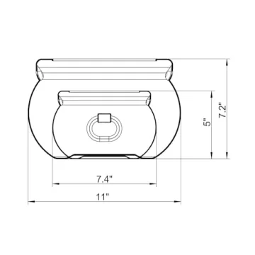 Black Plastic Witch Cauldron Candy Holders