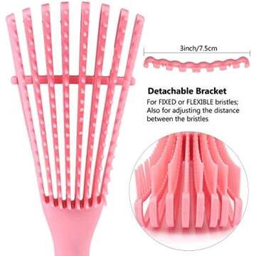 Detangling Brush for Curly Hair - Pain-Free Detangling