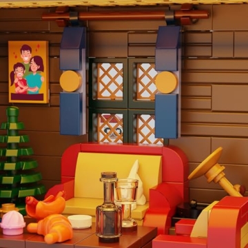 Christmas Winter Snow House Building Set with LED Lights