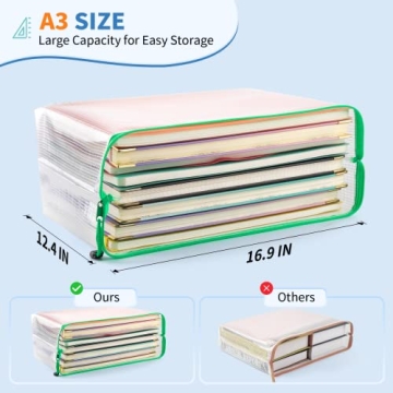 Umriox Large Zipper Bags for Organizing Projects and Travel