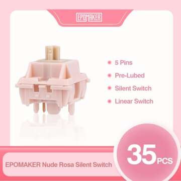 EPOMAKER x Aula F99 Wireless Mechanical Keyboard+35PCS Nude Rosa Keyboard Switches