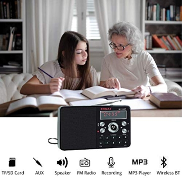 XHDATA D-318BT Portable MP3 Player with FM Radio