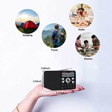 XHDATA D-318BT Portable MP3 Player with FM Radio