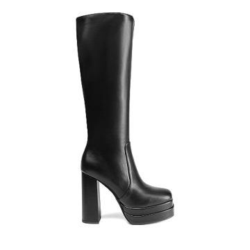 DREAM PAIRS Stylish Knee High Platform Heeled Boots