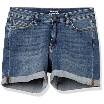 Amazon Essentials Women's Slim Fit 4" Denim Shorts
