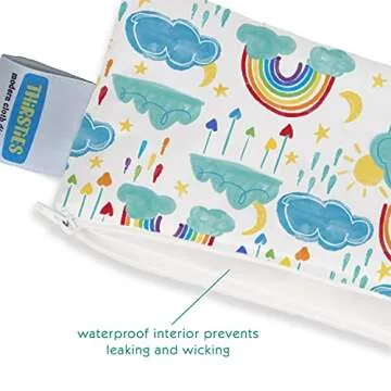 Thirsties Simple Pouch - Rainbow