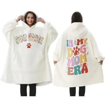 Dog Mom Gifts for Women, Christmas Gift for Dog Lover Dog Gifts for Dog Mom Wearable Blanket Hoodie ...