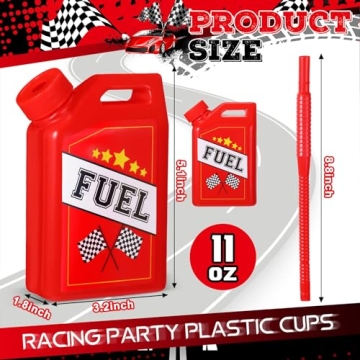 Mifoci Race Car Cups Set - Fun Party Supplies for Kids