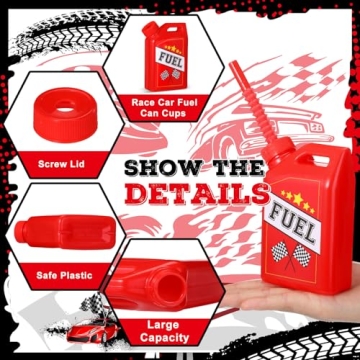 Mifoci Race Car Cups Set - Fun Party Supplies for Kids